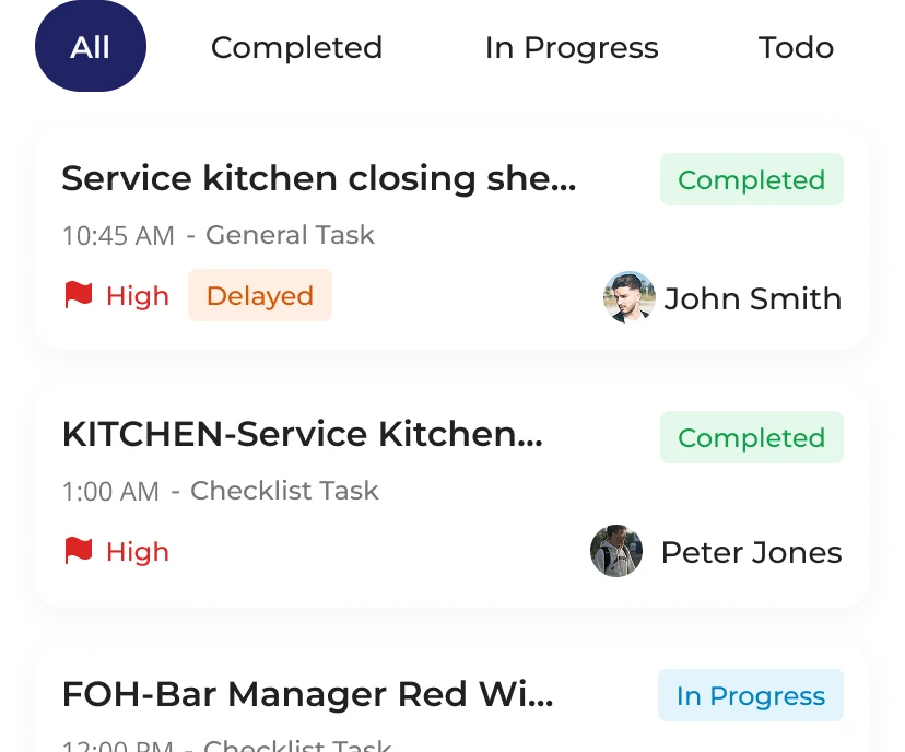 Opscale digital checklist builder with task fields and proof capture